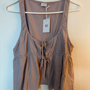 Ladies NWTO Sunday Best Cannoli top Aritzia Mauve Medium top festival coquette